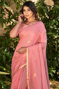 Pink Cotton Saree cotton saree online
