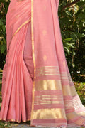 Pink Cotton Saree cotton saree price