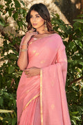Pink Cotton Saree cotton saree design