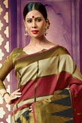 Redwood Brown Cotton Saree sarees for women