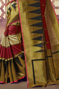 Redwood Brown Cotton Saree sarees for girls