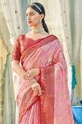 Rose Pink Cotton Saree fancy saree