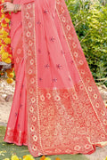 Rouge Pink Cotton Saree sarees for women