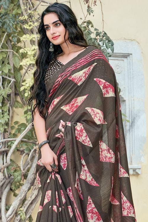 Soot Black Cotton Saree cotton saree