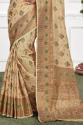 Tan Beige Cotton Saree cotton sarees online