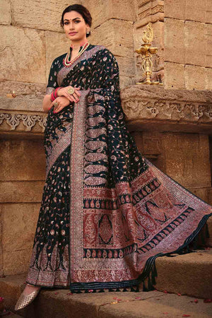 Black Designer Saree