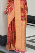 Imperial Red Digital Print Saree Digital Print Saree Imperial Red Digital Print Saree saree online