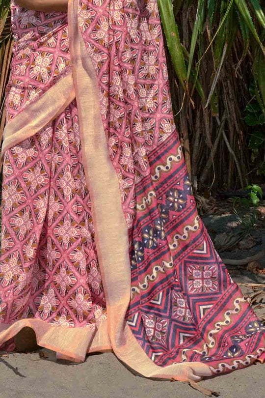 Purple Digital Print Saree Digital Print Saree Purple Digital Print Saree saree online