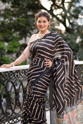 Raven Black Digital Print Saree fancy saree