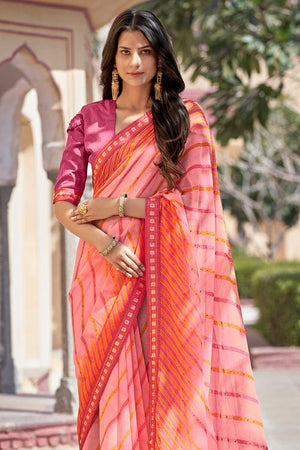 georgette saree design