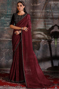 Brown Georgette Saree brown georgette saree