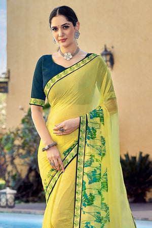 georgette saree design