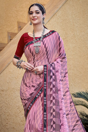 georgette saree design