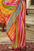 Multicolour Georgette Saree designer saree