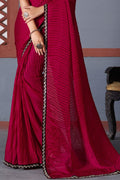 Peoney Pink Georgette Saree designer saree
