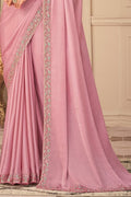 Rose Pink Georgette Saree georgette saree design