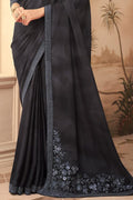 Shadow Black Georgette Saree sarees for women