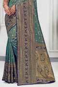 Jungle Green Silk Saree Jungle Green Silk Saree
