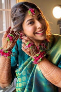 ADITI MALIK in Ocean Blue Kanjivaram Saree ADITI MALIK in Ocean Blue Kanjivaram Saree