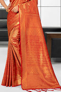 Crimson Red Kanjivaram Saree designer saree