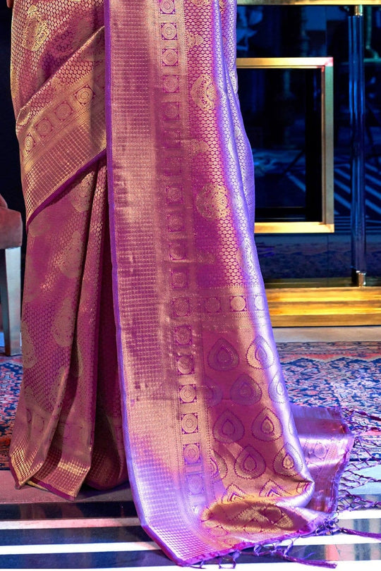 Dark Orchid Kanjivaram Saree silk saree online