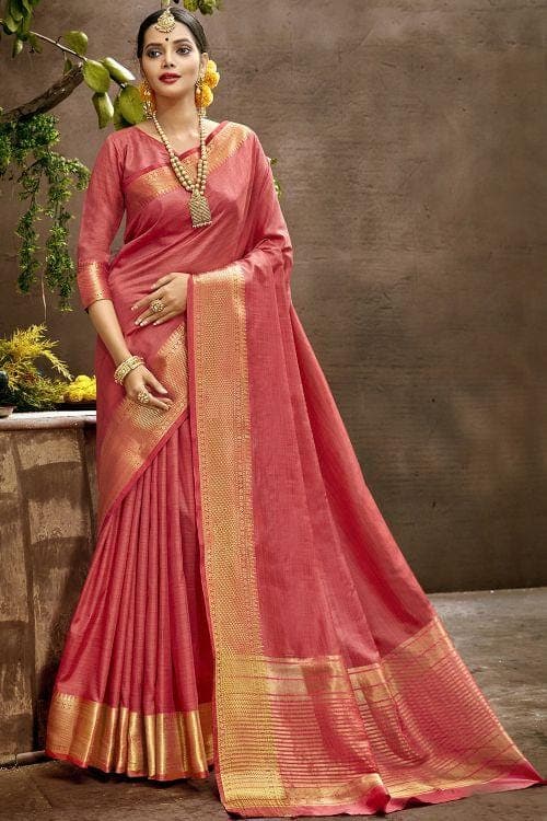 Faded Red Kanjivaram Saree kanjivaram saree price