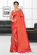Imperial Red Kanjivaram Saree red kanjivaram saree