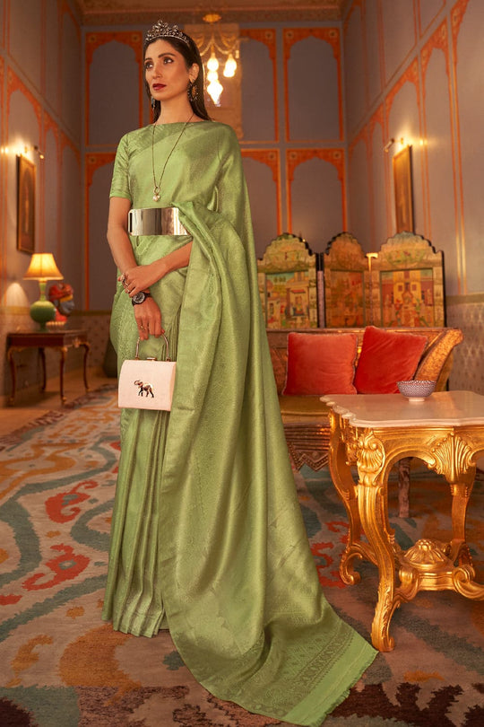 Light Green Kanjivaram Saree kanjivaram sarees