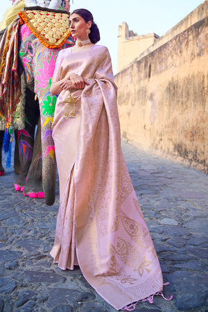 Lilac Purple Kanjivaram Saree