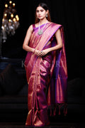 Magenta Purple Kanjivaram Saree kanjivaram saree