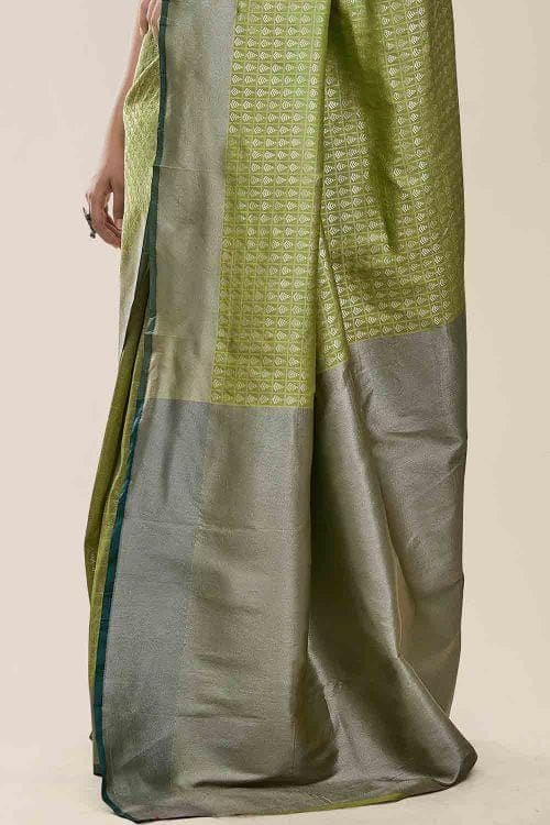 Moss Green Kanjivaram Saree Moss Green Kanjivaram Saree
