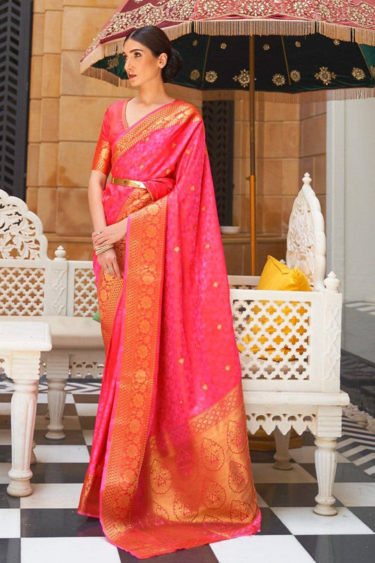 Ruby Pink Kanjivaram Saree kanjivaram saree online