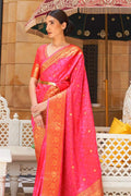 Ruby Pink Kanjivaram Saree kanjivaram saree