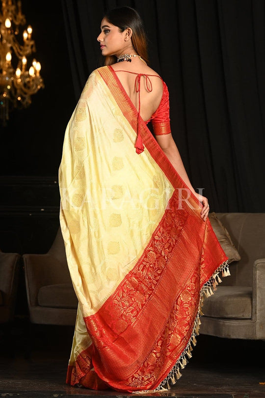 White Dove White Kanjivaram Saree silk saree kanchipuram