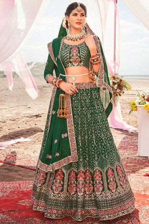 Clover Green Lehenga Choli