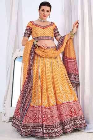 Gold Yellow Lehenga Choli