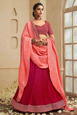 Magenta Pink Lehenga Choil