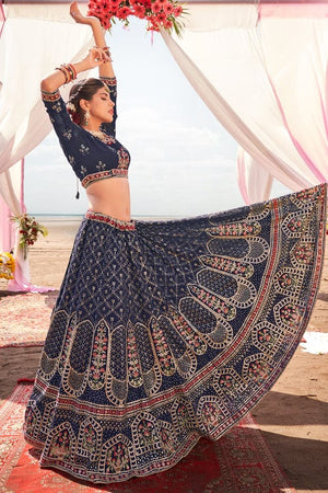 Midnight Blue Lehenga Choli