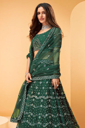 Pine Green Lehenga Choli