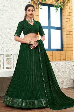 Pine Green Lehenga Choli