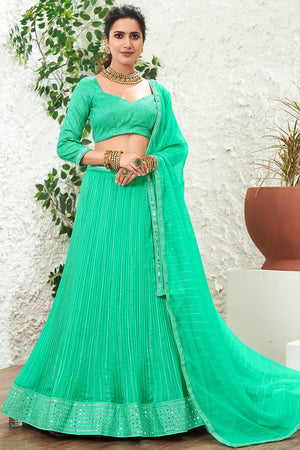 Seafoam Green Lehenga Choli