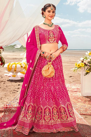 Vivid Pink Lehenga Choli
