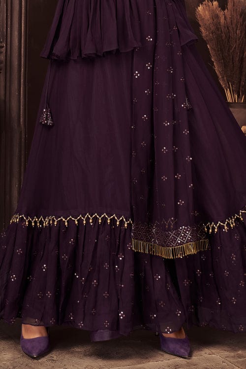 Indigo Purple Lehenga lehenga online
