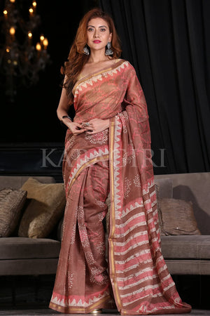 Amethyst Purple Linen Blend Saree