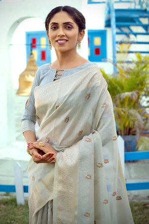 linen saree images