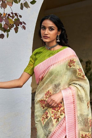 linen saree online