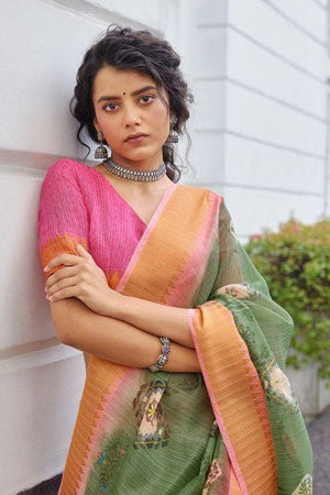 linen saree online