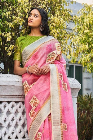 linen saree online