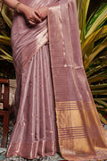 Wine Purple Maheshwari Saree designer saree