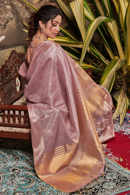 Wine Purple Maheshwari Saree silk saree